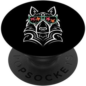 PopSocket German Shepherd Summer Sunglasses Palm Trees Swappable PopGrip